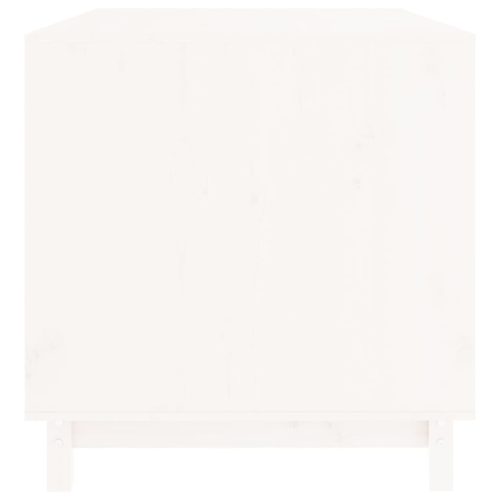  fehér tömör fenyőfa kutyaház 100 x 70 x 72 cm