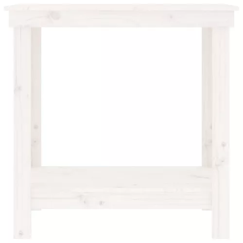  fehér tömör fenyőfa munkapad 80 x 50 x 80 cm