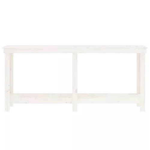  fehér tömör fenyőfa munkapad 180 x 50 x 80 cm