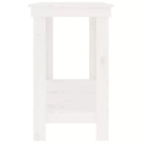  fehér tömör fenyőfa munkapad 180 x 50 x 80 cm