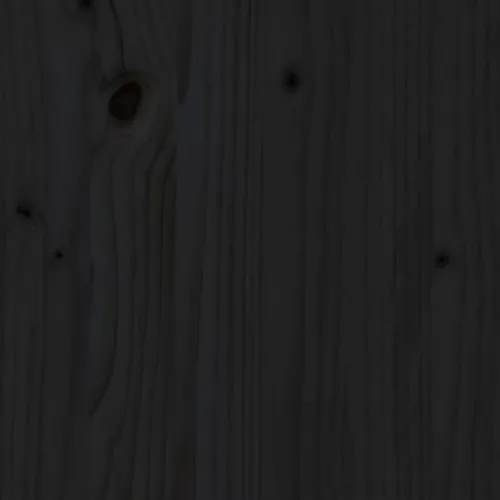  fekete tömör fenyőfa munkapad 180 x 50 x 80 cm