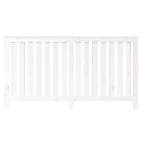  fehér tömör fenyőfa radiátorburkolat 153x19x84 cm