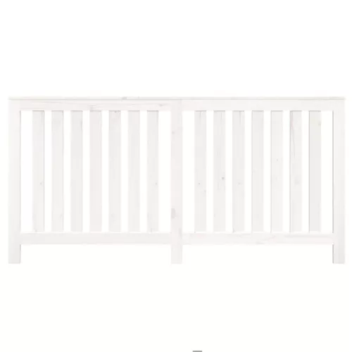  fehér tömör fenyőfa radiátorburkolat 169x19x84 cm