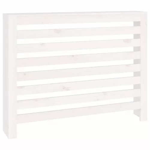  fehér tömör fenyőfa radiátorburkolat 108,5 x 19 x 84 cm