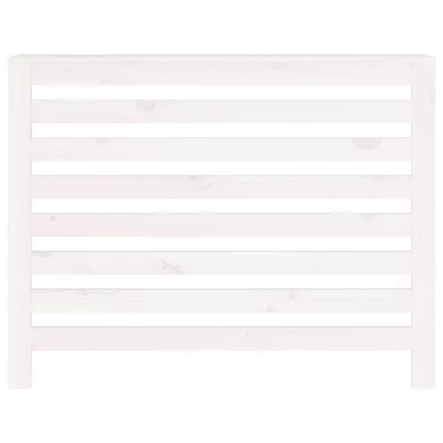  fehér tömör fenyőfa radiátorburkolat 108,5 x 19 x 84 cm