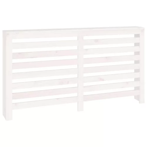  fehér tömör fenyőfa radiátorburkolat 153x19x84 cm