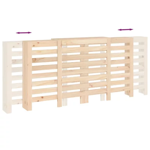  tömör fenyőfa radiátorburkolat 210x21x85 cm