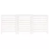  fehér tömör fenyőfa radiátorburkolat 210x21x85 cm