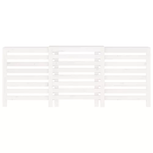  fehér tömör fenyőfa radiátorburkolat 210x21x85 cm