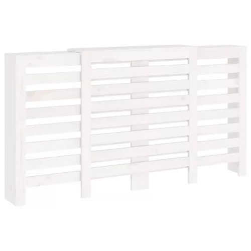  fehér tömör fenyőfa radiátorburkolat 210x21x85 cm