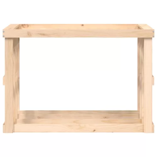  tömör fenyőfa kültéri rönktároló 108x52x74 cm
