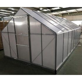   DISCONTMANIA ÜVEGHÁZ/POLIKARBONÁT MELEGHÁZ - 10,75 M² - ALAPZATTAL - 6mm polikarbonát-GH005