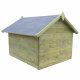 VID impregnált fenyő kerti kutyaház felnyitható tetővel 822982