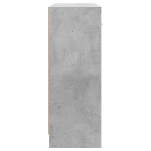  betonszürke szerelt fa tálalószekrény 91x28x75 cm