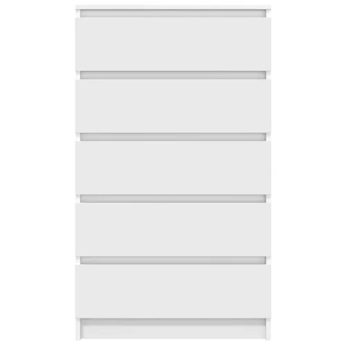  fehér szerelt fa fiókos szekrény 60 x 36 x 103 cm