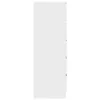  fehér szerelt fa fiókos szekrény 60 x 36 x 103 cm