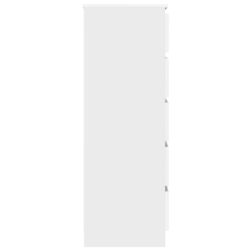  fehér szerelt fa fiókos szekrény 60 x 36 x 103 cm