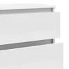  fehér szerelt fa fiókos szekrény 60 x 36 x 103 cm