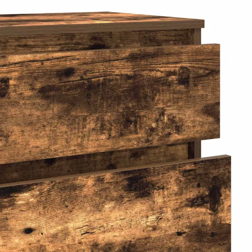  füstös tölgy szerelt fa fiókos szekrény 60 x 36 x 103 cm