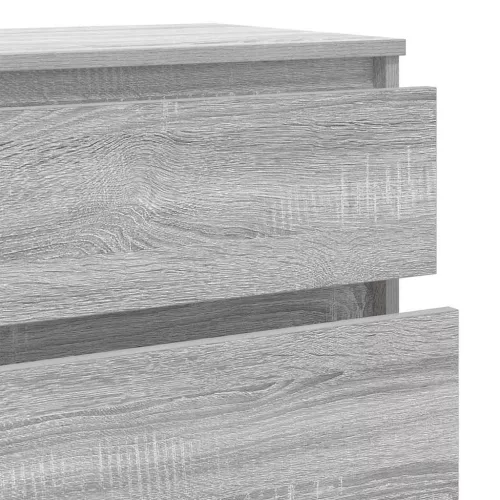  szürke sonoma színű szerelt fa fiókos szekrény 60 x 36 x 103 cm