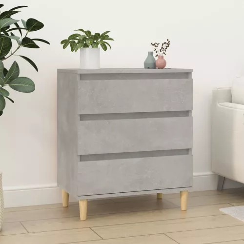  betonszürke szerelt fa tálalószekrény 60 x 35 x 70 cm