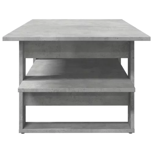  betonszürke szerelt fa dohányzóasztal 102 x 55 x 42 cm