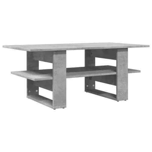  betonszürke szerelt fa dohányzóasztal 102 x 55 x 42 cm