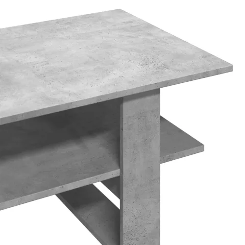  betonszürke szerelt fa dohányzóasztal 102 x 55 x 42 cm