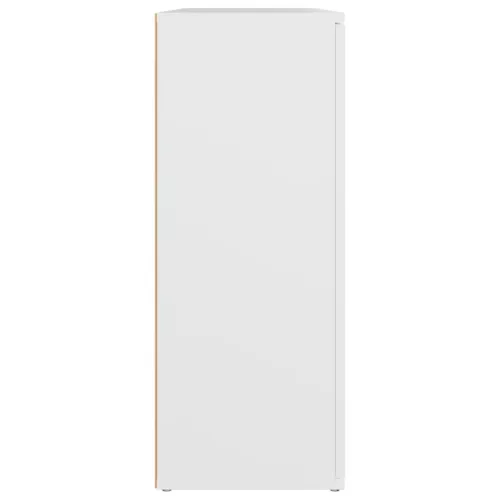  fehér szerelt fa tálalószekrény 91x29,5x75 cm