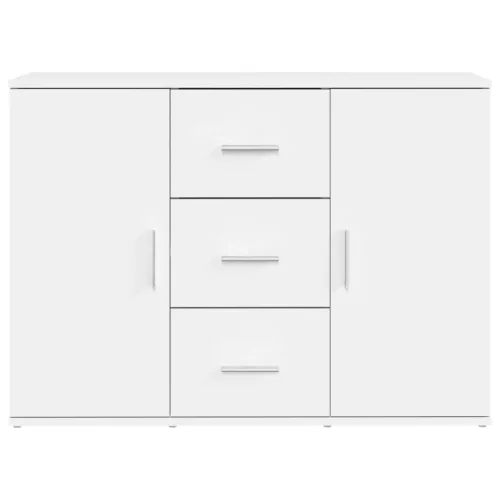  fehér szerelt fa tálalószekrény 91x29,5x65 cm