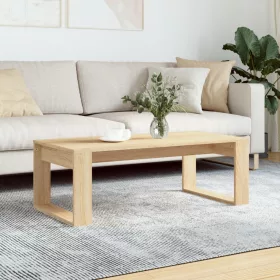    sonoma tölgy színű szerelt fa dohányzóasztal 102 x 50 x 35 cm