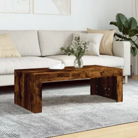    füstös tölgy színű szerelt fa dohányzóasztal 102 x 50 x 36 cm