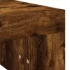  füstös tölgy színű szerelt fa dohányzóasztal 102 x 50 x 36 cm