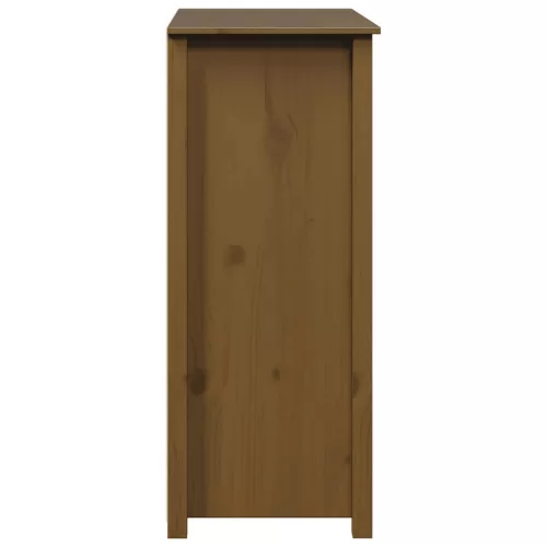  mézbarna tömör fenyőfa tálalószekrény 83x41,5x100 cm