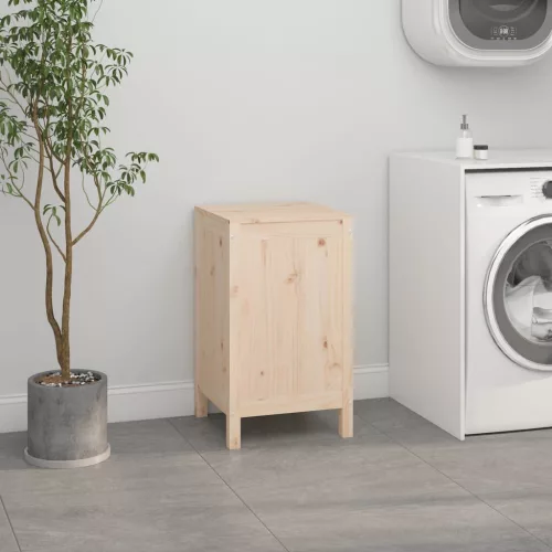  tömör fenyőfa szennyestartó láda 44 x 44 x 76 cm