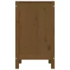  mézbarna tömör fenyőfa szennyestartó láda 44 x 44 x 76 cm