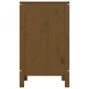  mézbarna tömör fenyőfa szennyestartó láda 44 x 44 x 76 cm