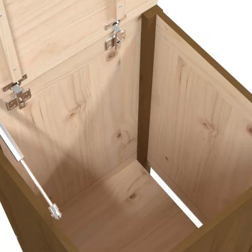  mézbarna tömör fenyőfa szennyestartó láda 44 x 44 x 76 cm