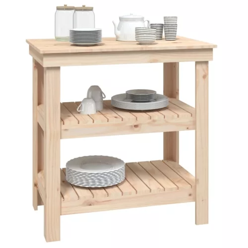  tömör fenyőfa munkapad 78,5 x 50 x 80 cm