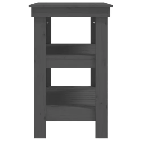  szürke tömör fenyőfa munkapad 78,5x50x80 cm