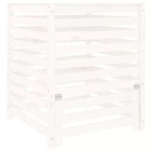  fehér tömör fenyőfa komposztáló 82,5 x 82,5 x 99,5 cm