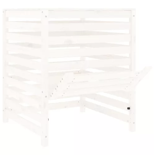  fehér tömör fenyőfa komposztáló 82,5 x 82,5 x 99,5 cm