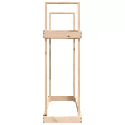  tömör fenyőfa tűzifatartó állvány 110x35x108,5 cm