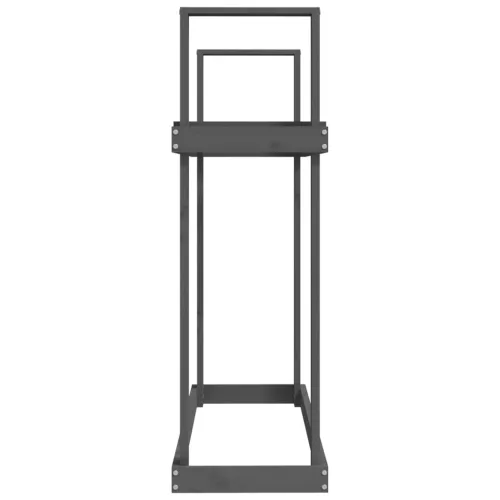  szürke tömör fenyőfa tűzifatartó állvány 110x35x108,5 cm