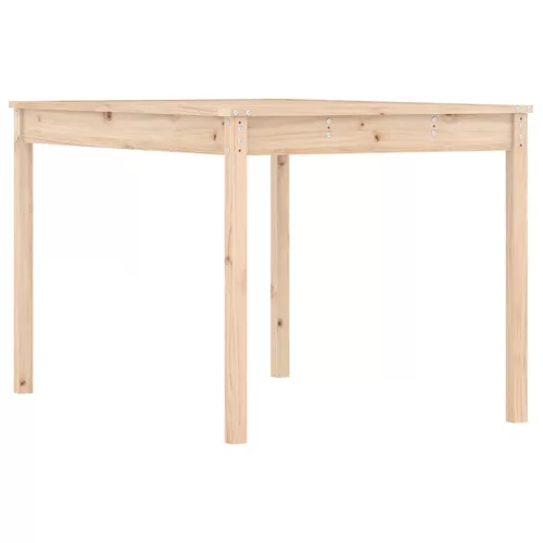  tömör fenyőfa kerti asztal 121 x 82,5 x 76 cm