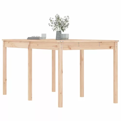 tömör fenyőfa kerti asztal 159,5 x 82,5 x 76 cm