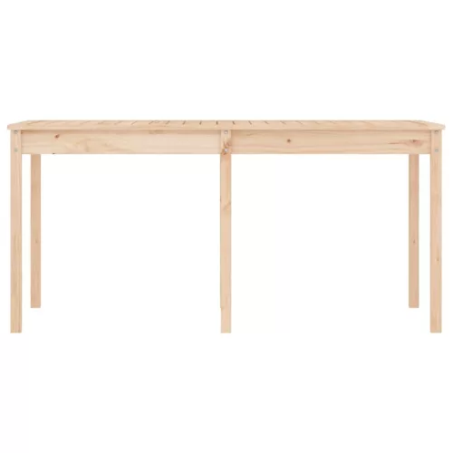  tömör fenyőfa kerti asztal 159,5 x 82,5 x 76 cm