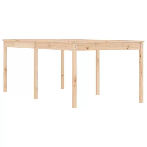  tömör fenyőfa kerti asztal 203,5 x 100 x 76 cm