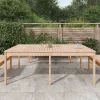 tömör fenyőfa kerti asztal 203,5 x 100 x 76 cm