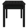  fekete tömör fenyőfa kerti pad 80x44x45 cm
